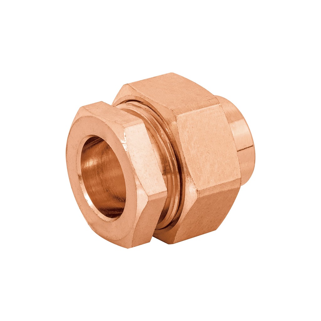Tuerca union laton cobrizado 1/2' rosca interior, Foset