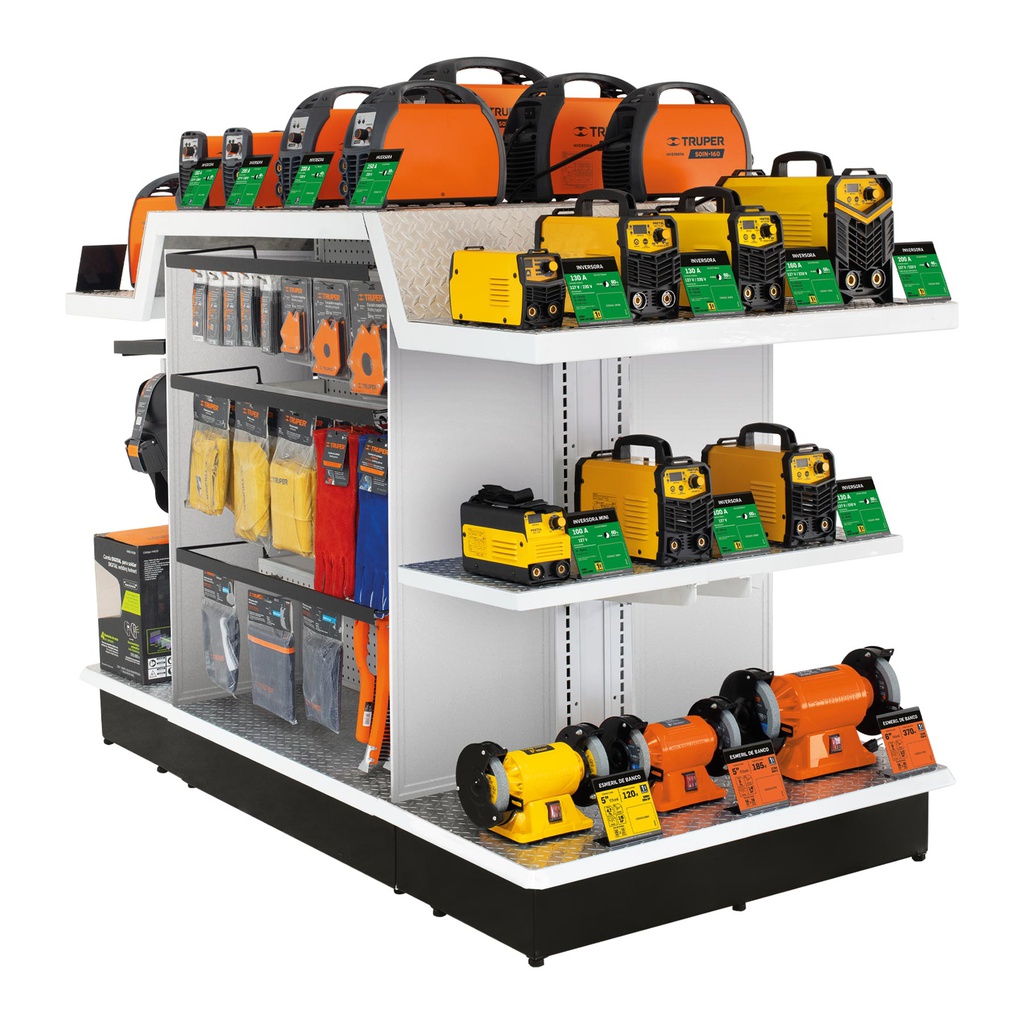 Mueble exhibidor para soldadoras inversoras