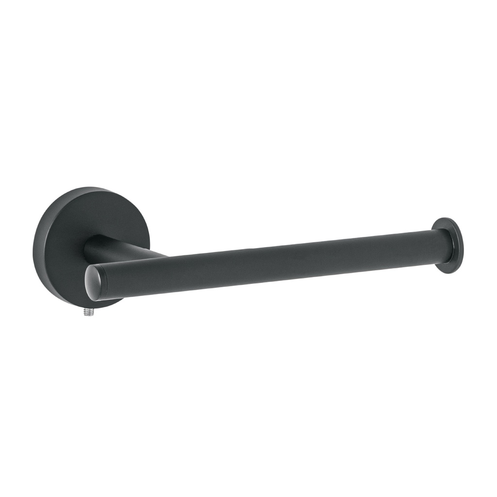 Portarrollo metalico acabado negro, Foset Tubig