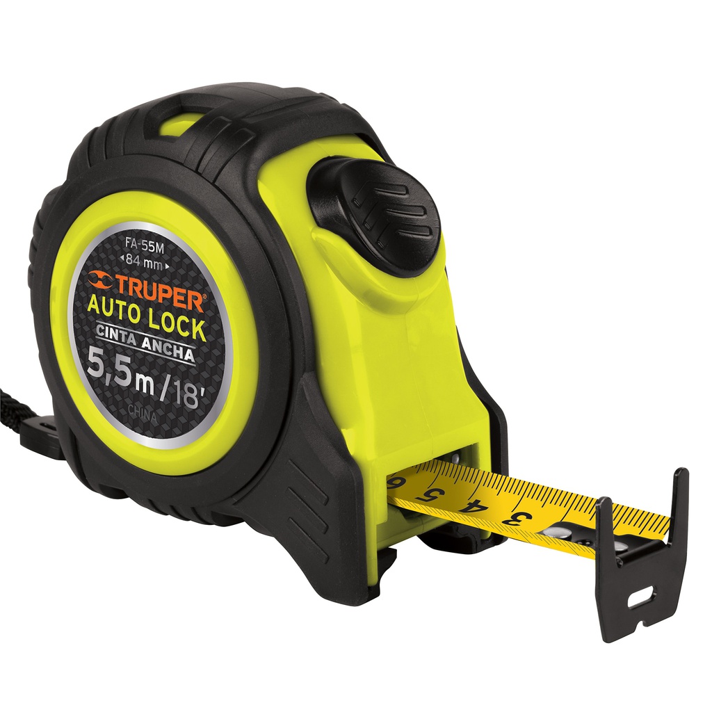 Flexometro Auto-Lock contra impactos 5.5 m cinta 25 mm