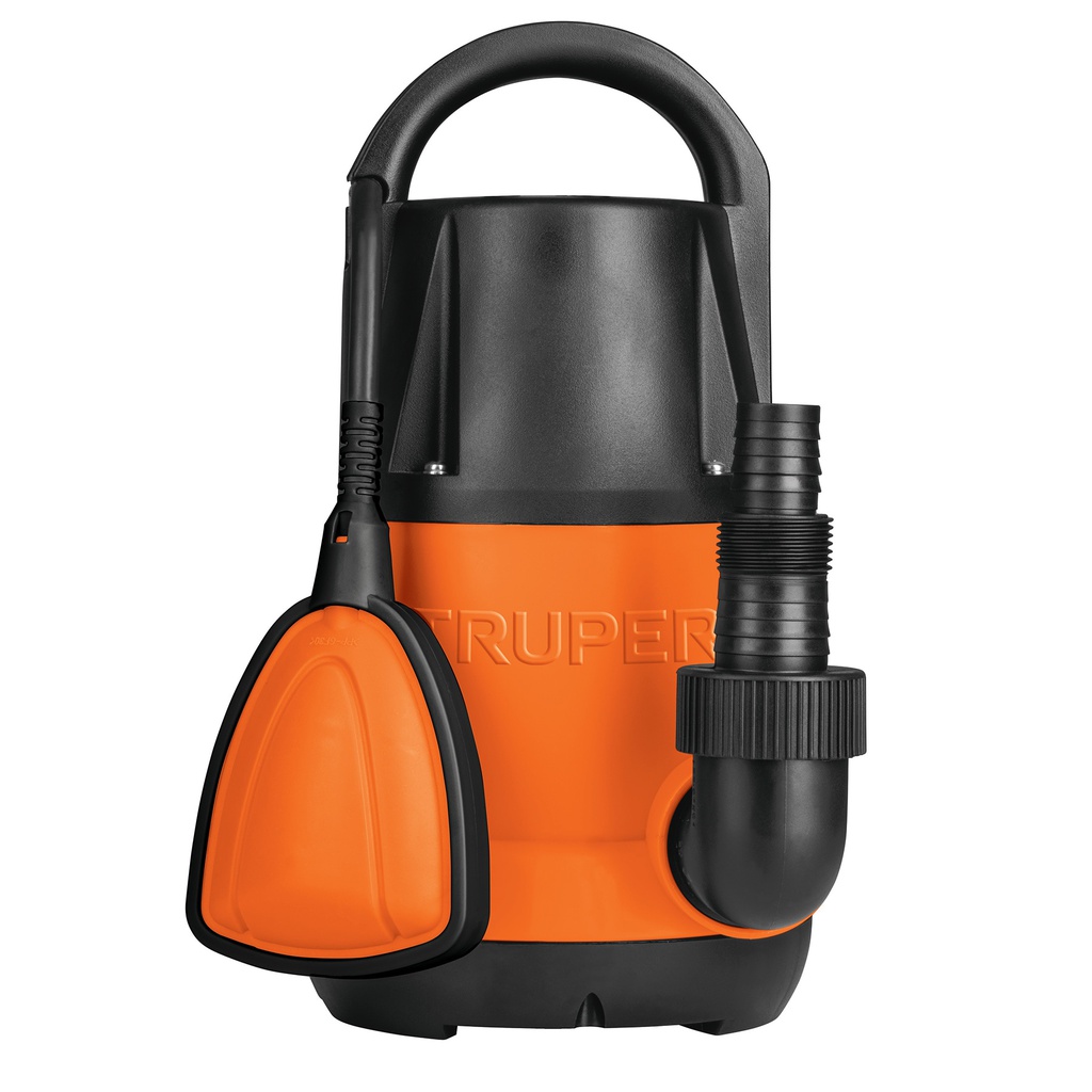 Bomba sumergible plastica, 1/2 HP para agua limpia, Truper