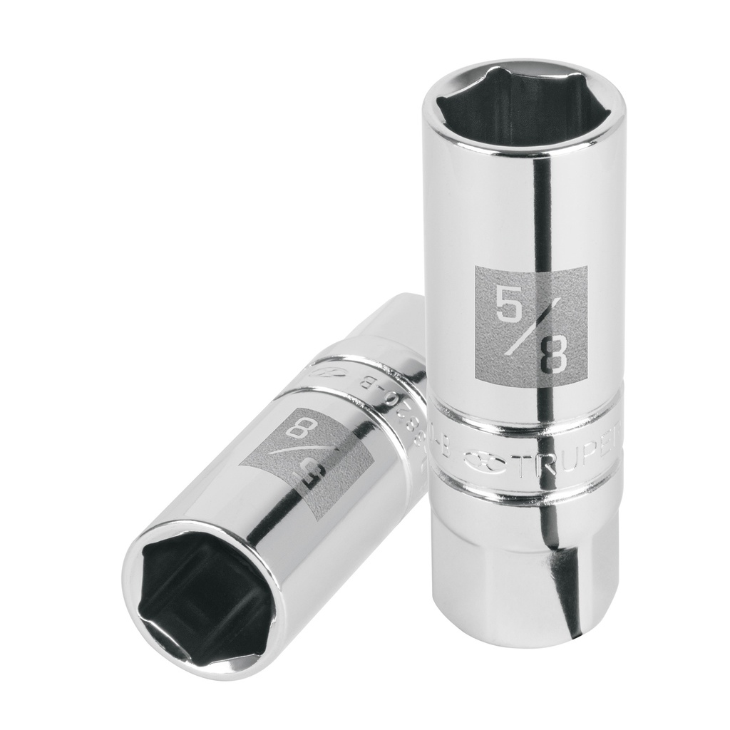 Dado para bujias de 5/8', 6 puntas, cuadro 3/8', Truper