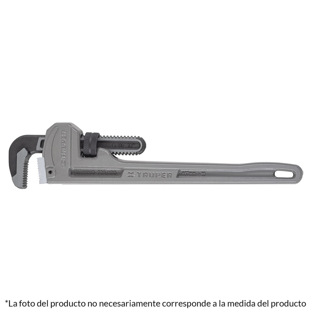 Llave stilson 12' cuerpo de aluminio, Truper