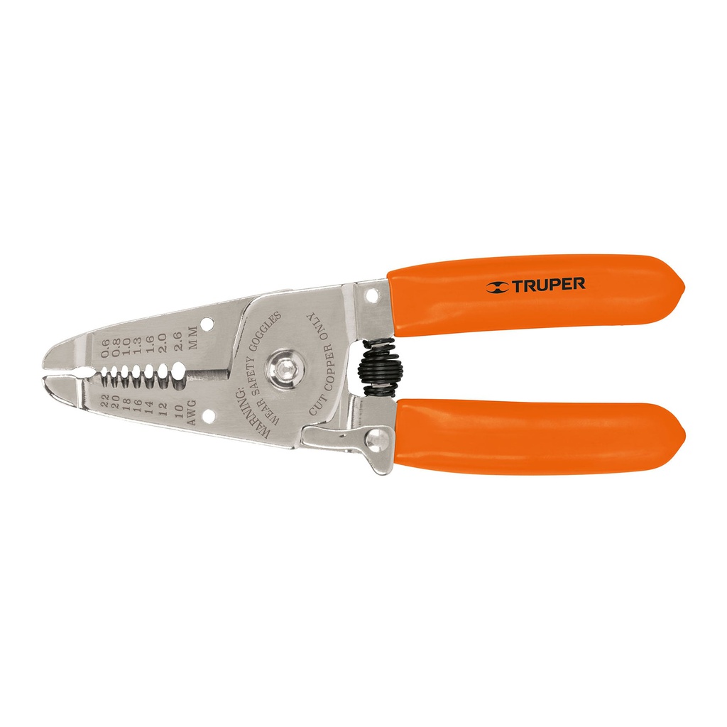 Pinza 6' pela cables 22 a 10 AWG, Truper