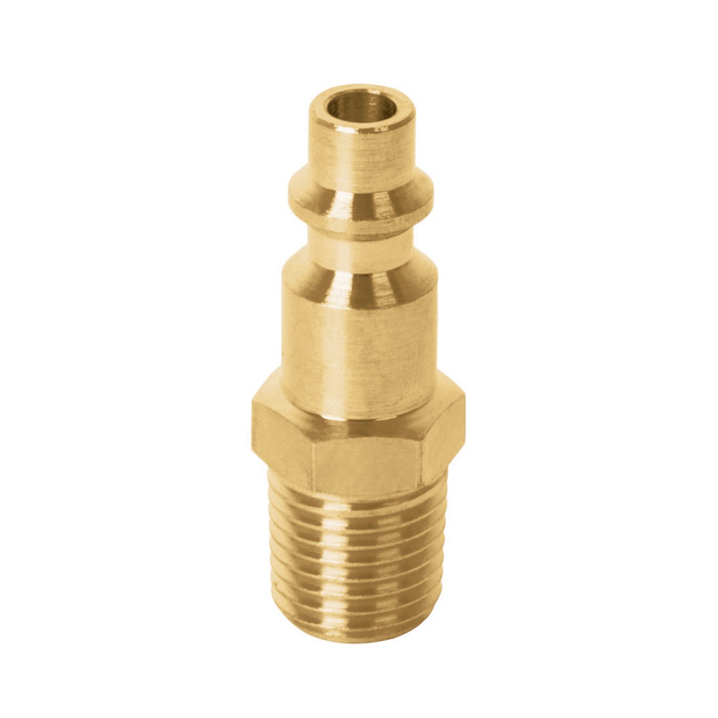 Conector rapido de laton, tipo M, cuerda 1/4' NPT, macho