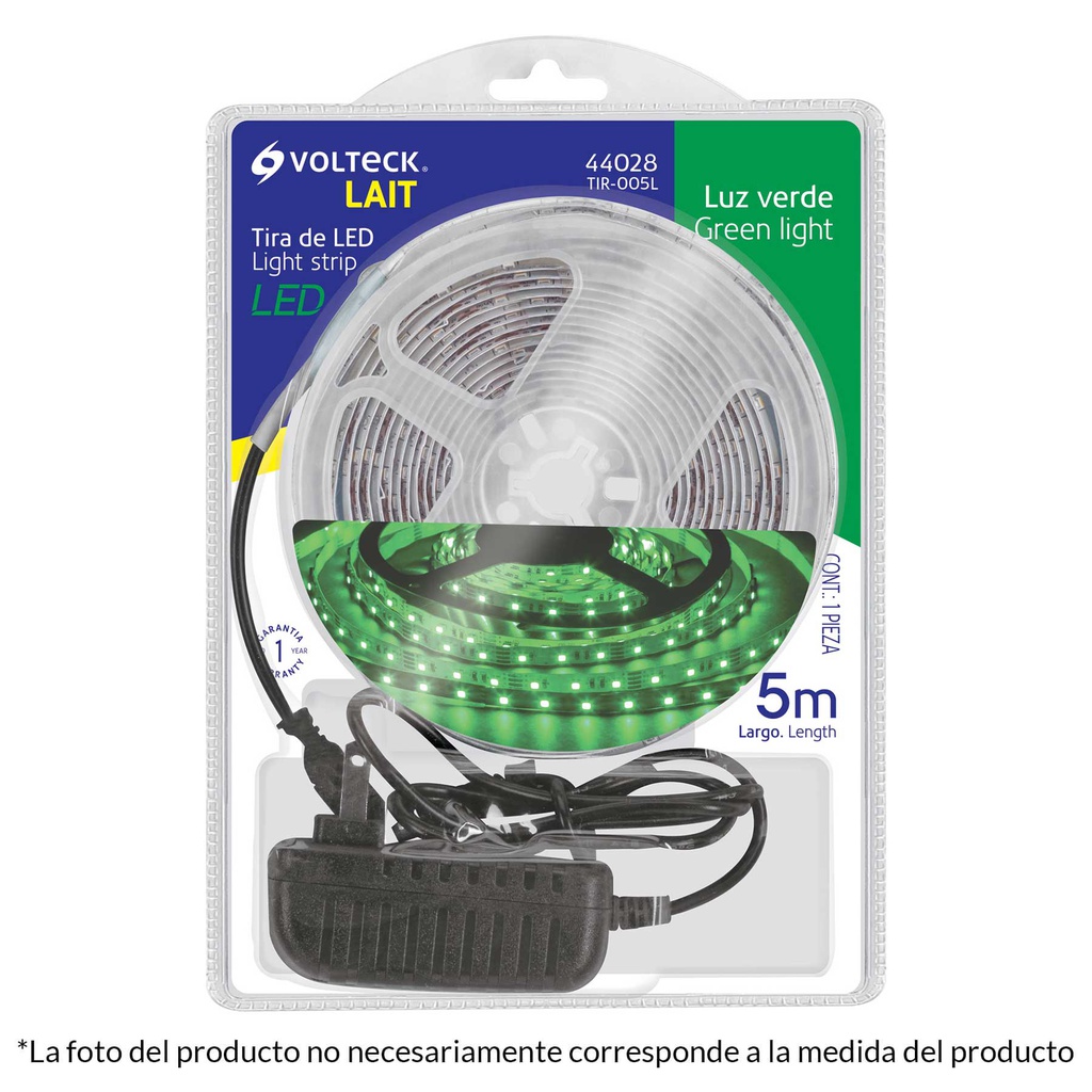 Tira de LED de 5 m 18 W para interior y exterior rojo