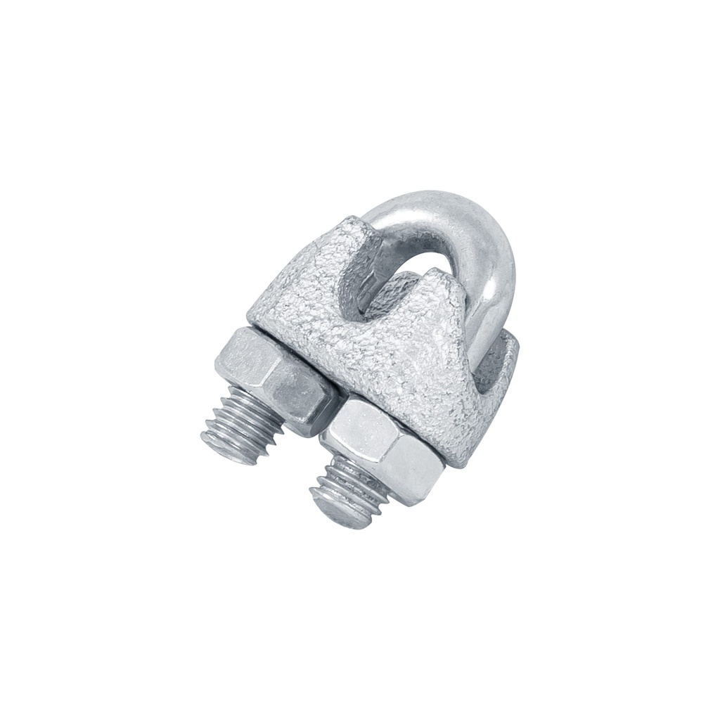 Blister c/2 nudos (perros) de hierro p/cable de 1/4', Fiero