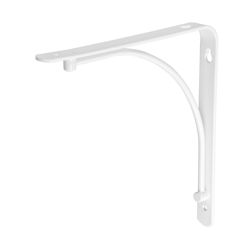 Mensula reforzada blanca 8 x 8' diseño alambron, Fiero