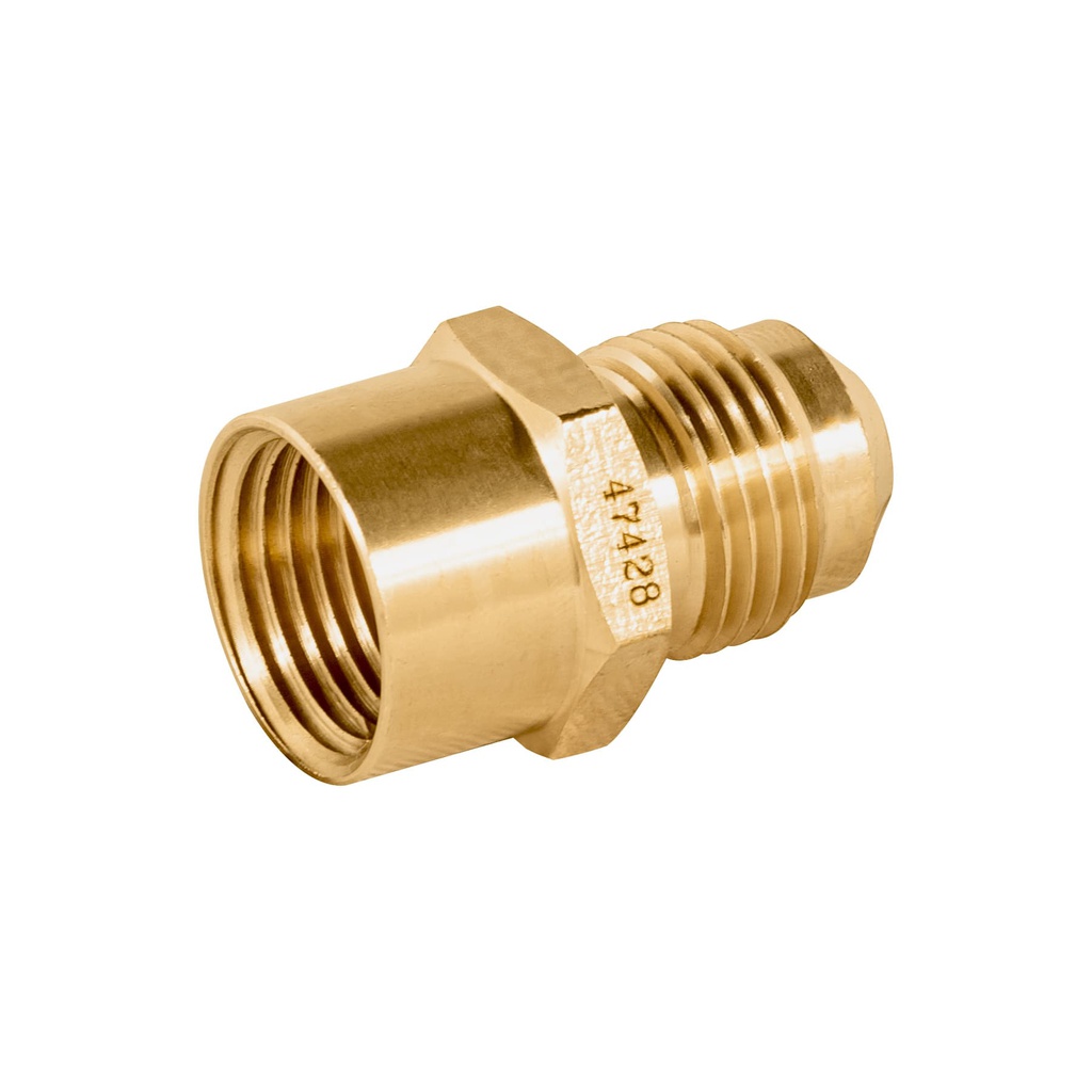 Niple campana de laton de 3/8' X 3/8', Foset