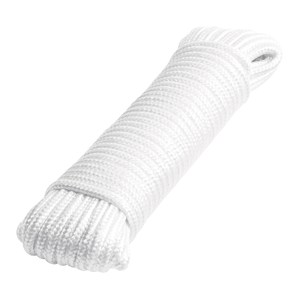 Piola de poliester diamante de 5 mm x 15 m blanca, Fiero
