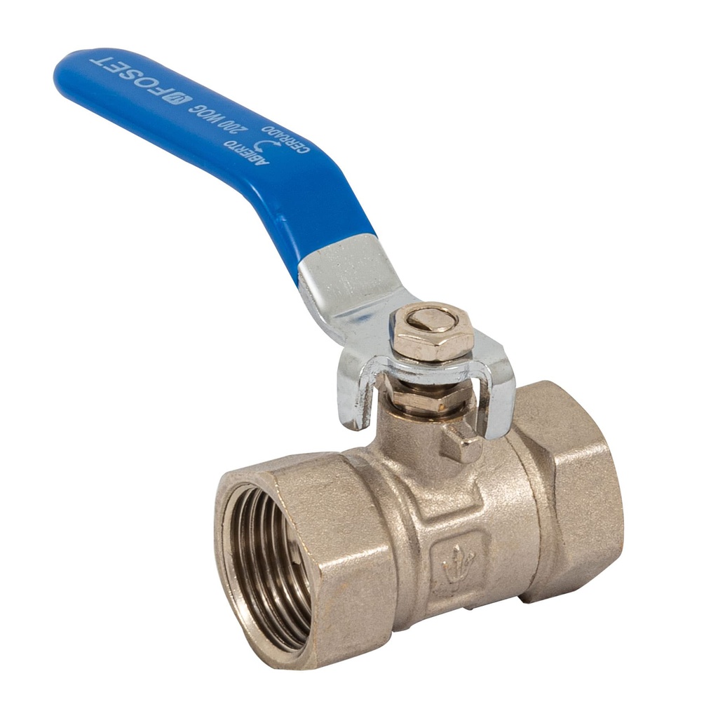 Valvula de esfera de laton, roscable 3/4', Foset