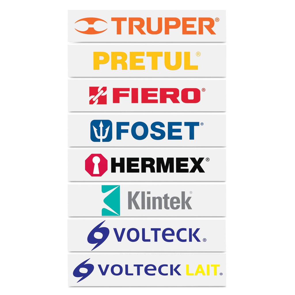 Logotipos de vinil autoadherible de 60 cm, Truper