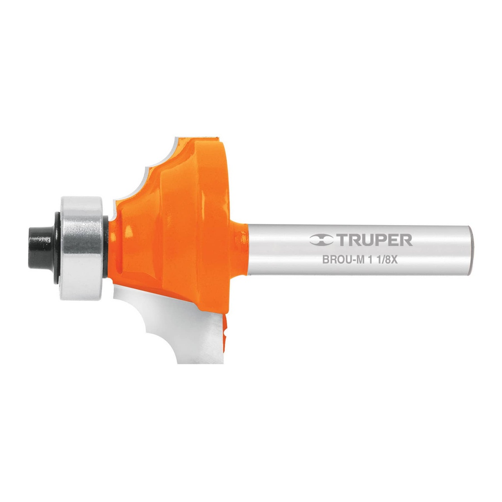 Broca para router, moldura clasica, 1-1/8' con balero,Truper