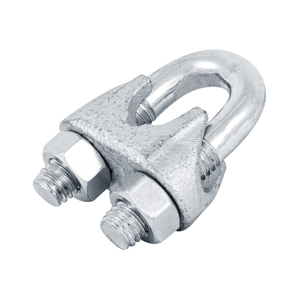 Blister c/1 nudo (perro) de hierro p/cable de 1/2', Fiero