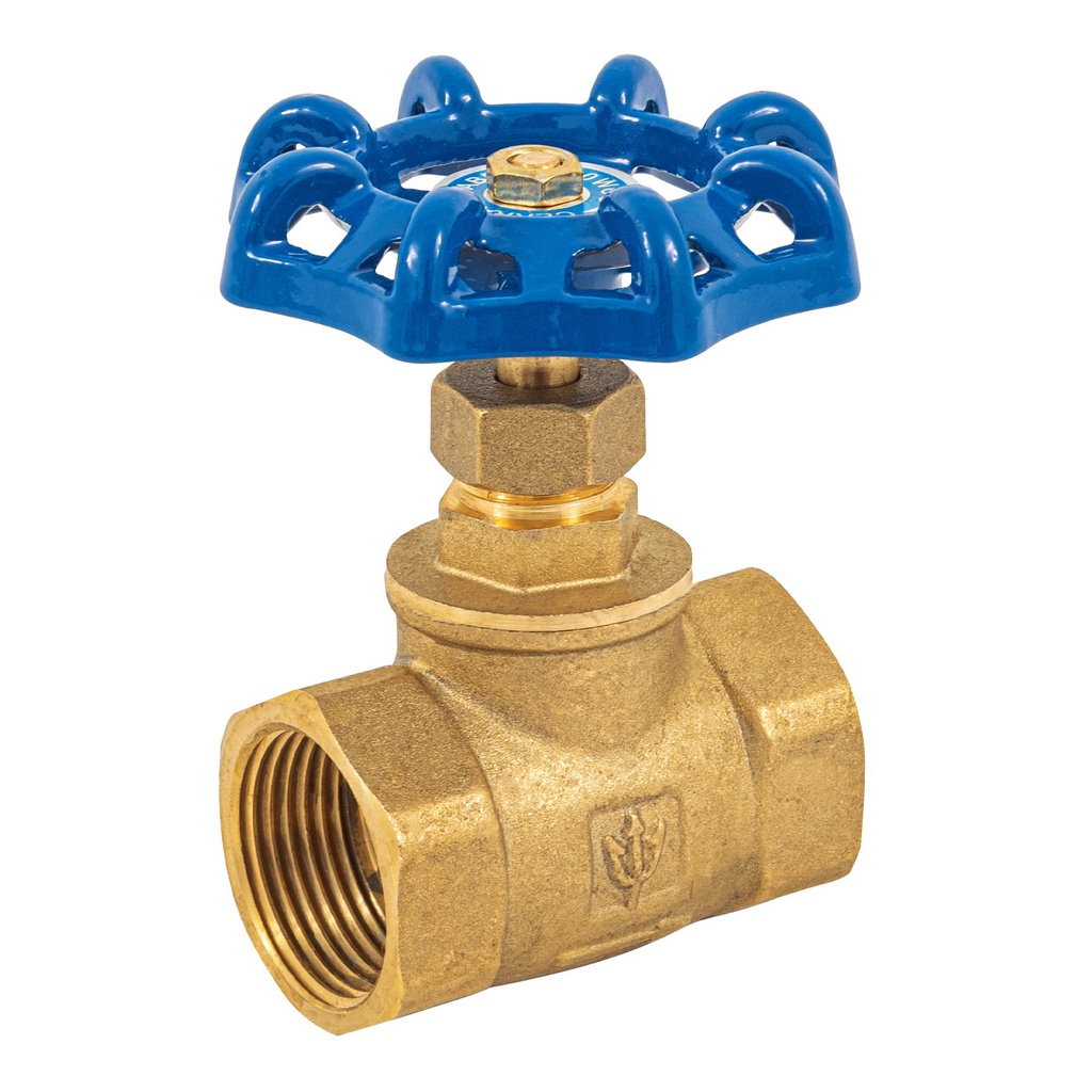 Valvula de globo de laton, roscable de 1', Foset
