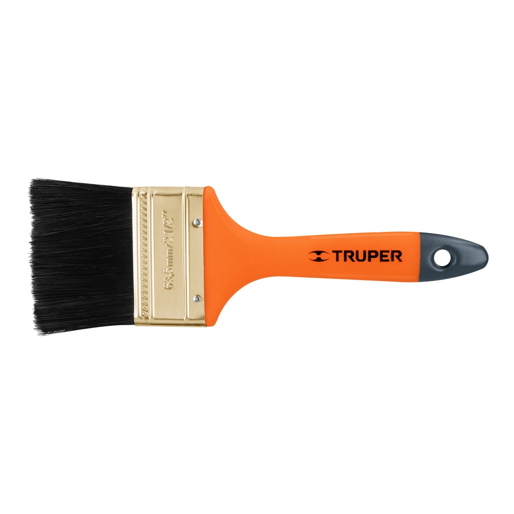 Brocha profesional de 2-1/2' con mango de plastico, Truper