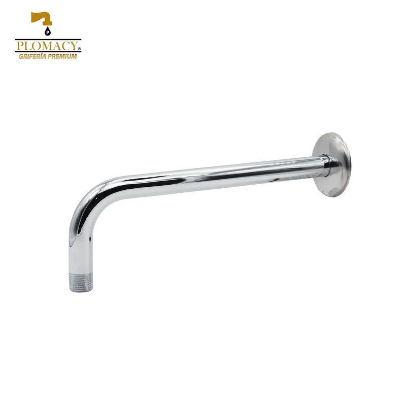 Brazo Para Regadera Metalico 1/2" x 90° x 25 cm Plomacy (BRF90)