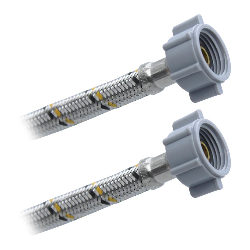 Conector Flexible par Lav - Freg 1/2" AM x 1/2" AM X 100 CM Acero Inox. Plomacy (CA100)