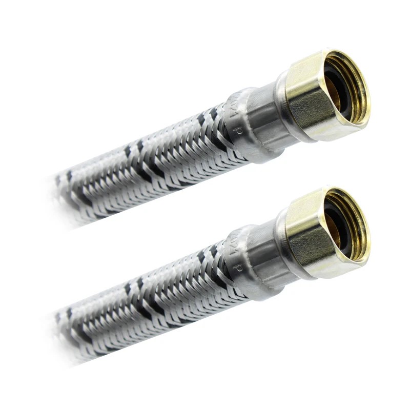 Conector Flexible Para Boiler 1/2" X 1/2" X 80cm. Aluminio Plomacy (CBA80)