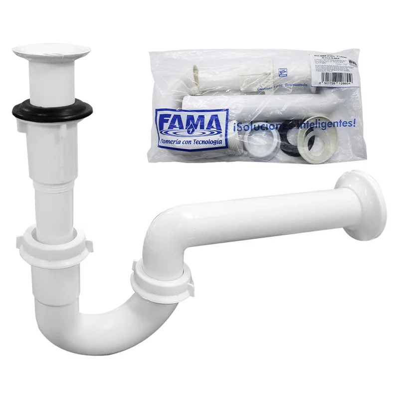 Cespol-"P"  Para Lavabo Rejilla Blanca (En Bolsa Economica) (2660B)