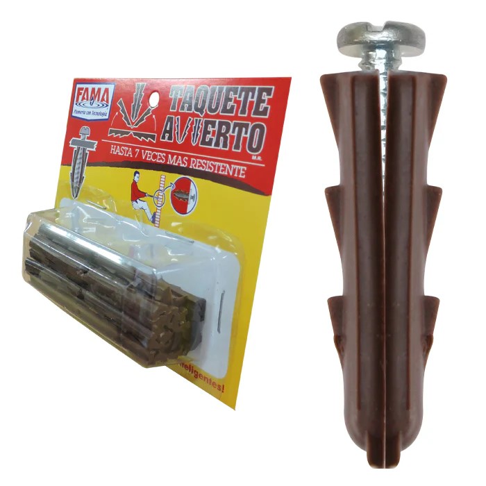 Blister C/6   Taquetes Avierto 5/16" y Tornillos  (9496)