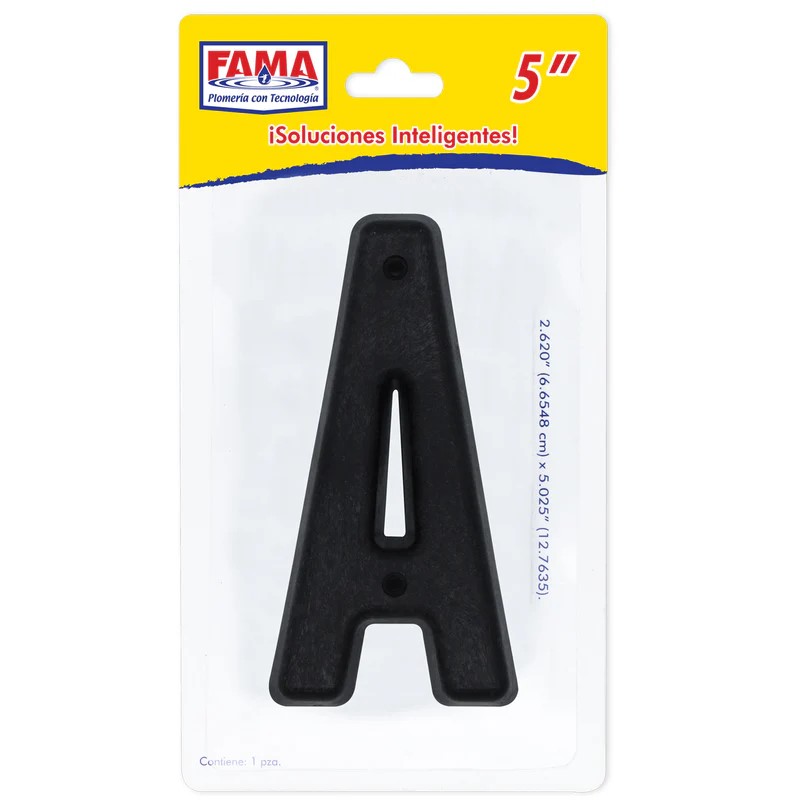 Numero Para Exterior  "A" en Blister   (2220)