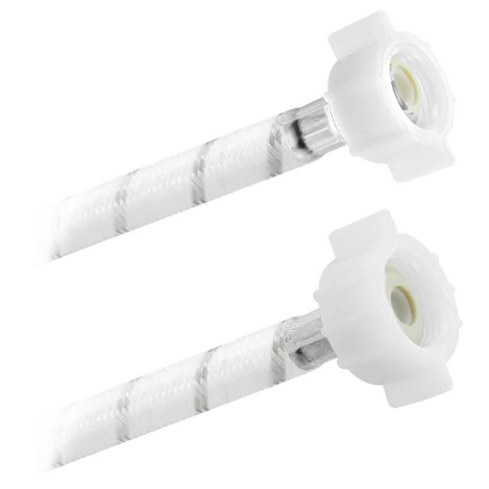 FamaFlex Poli-Acetal Para Sanitario 1/2" AM x 7/8" AM x 40cm.-16"  (3865)