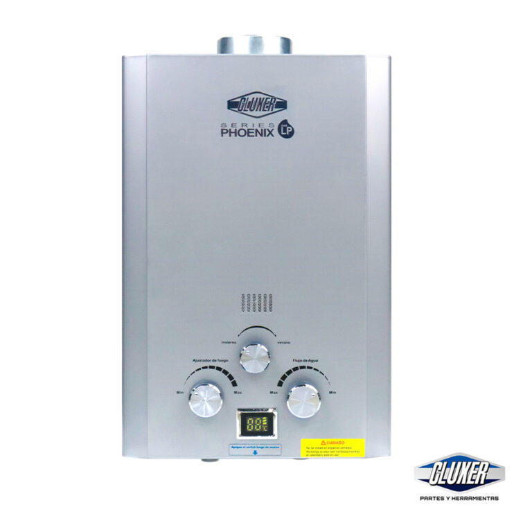 Boiler de 1 Servicio 6L por Minuto, Gas LP Series Phoenix, Marca CLUXER Modelo CXCP6LB