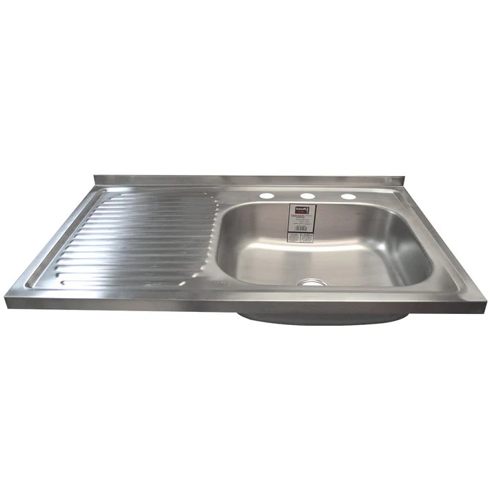 TARJA A.INOX.ESC.IZQ. 80 X 50 C/RESP.ORIFICIO 2"