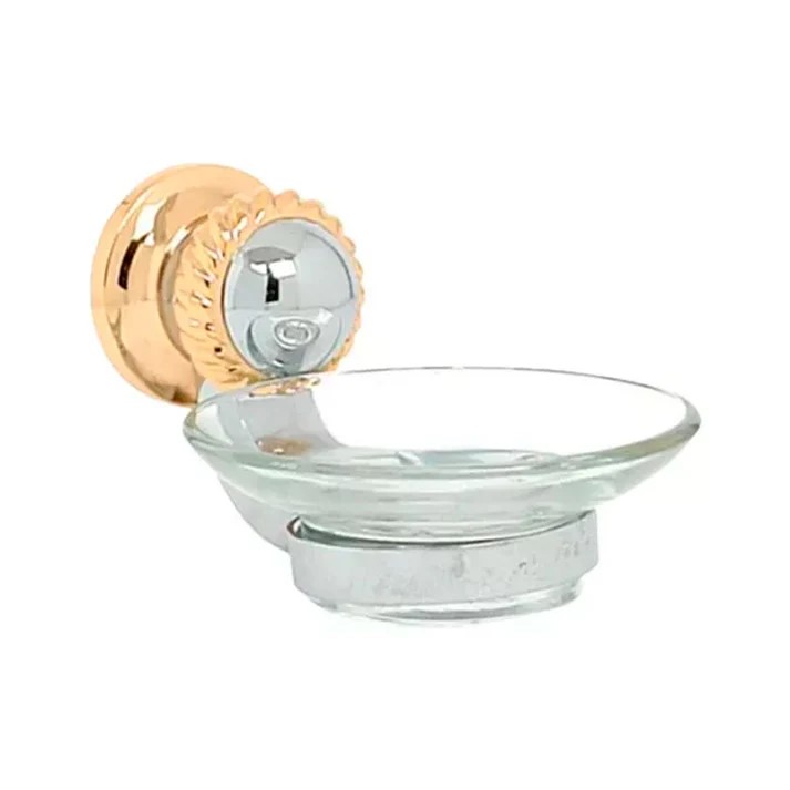 JABONERA LAVABO BLANCO-ORO