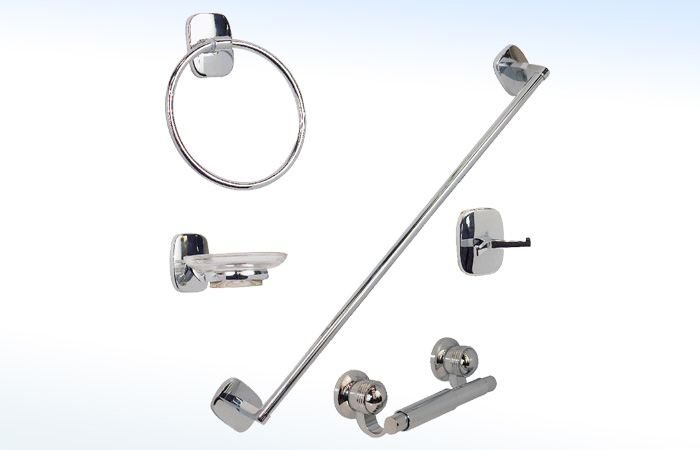 JUEGO ACCS.P/BA�O CROMO