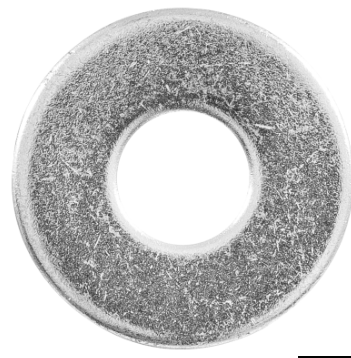 Bolsa de 1 kilo arandelas planas galvanizadas 3/8", fiero