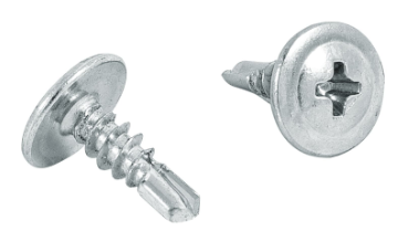 Bolsa con 100 pijas cabeza cruz, punta de broca 1", fiero