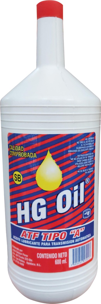 HG OIL ACEITE T-90 600 ML  REDONDO T-18