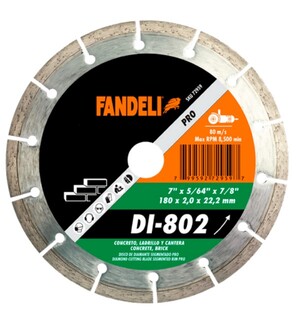 DISCO FNDL.PRO DIAM.R.SEGM. 7”