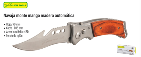 9513 Navaja monte mango madera automática