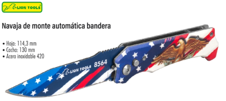 Navaja de monte automatica bandera
