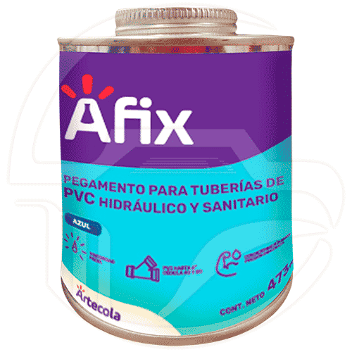 AFIX ADH.PVC WET AZUL   473ml.