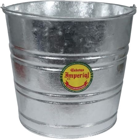 CUBETA LAMINA GALVANIZADA N.20 25 LTS