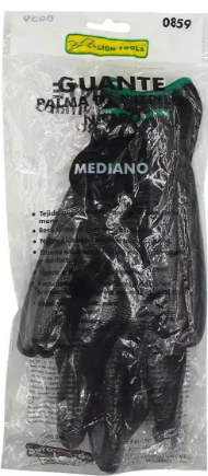 Guante Palma Nitrilo Negro Lion Tools  0859