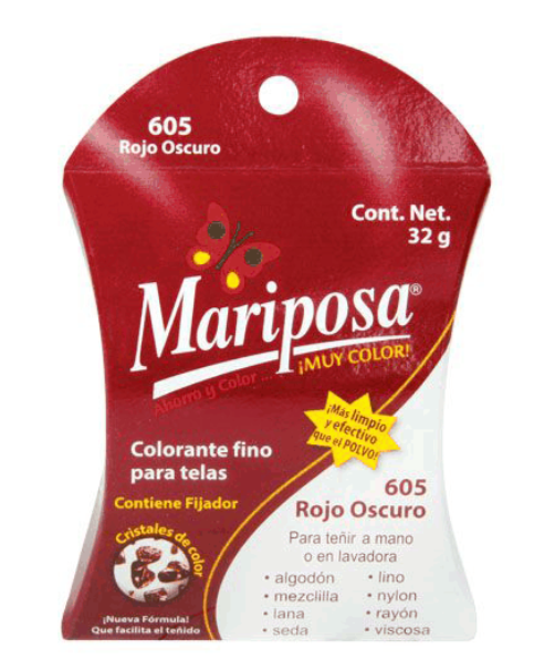 605 COLORANTE MARIPOSA COLOR VINO 32G 2010021605
