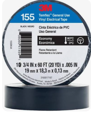 155BK4A CINTA ELECTRICA DE PVC USO GENERAL