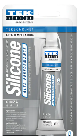 ADESIVO SILICON CINZA GRIS 50G DE TEK BOND