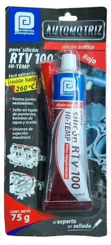 SILICON PENS RTV 100 HI-TEMP NEGRO 75G