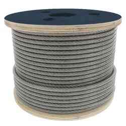CABLE DE ACERO ALMA DE FIBRA FC  6X19 5/16" ROLLO 500M