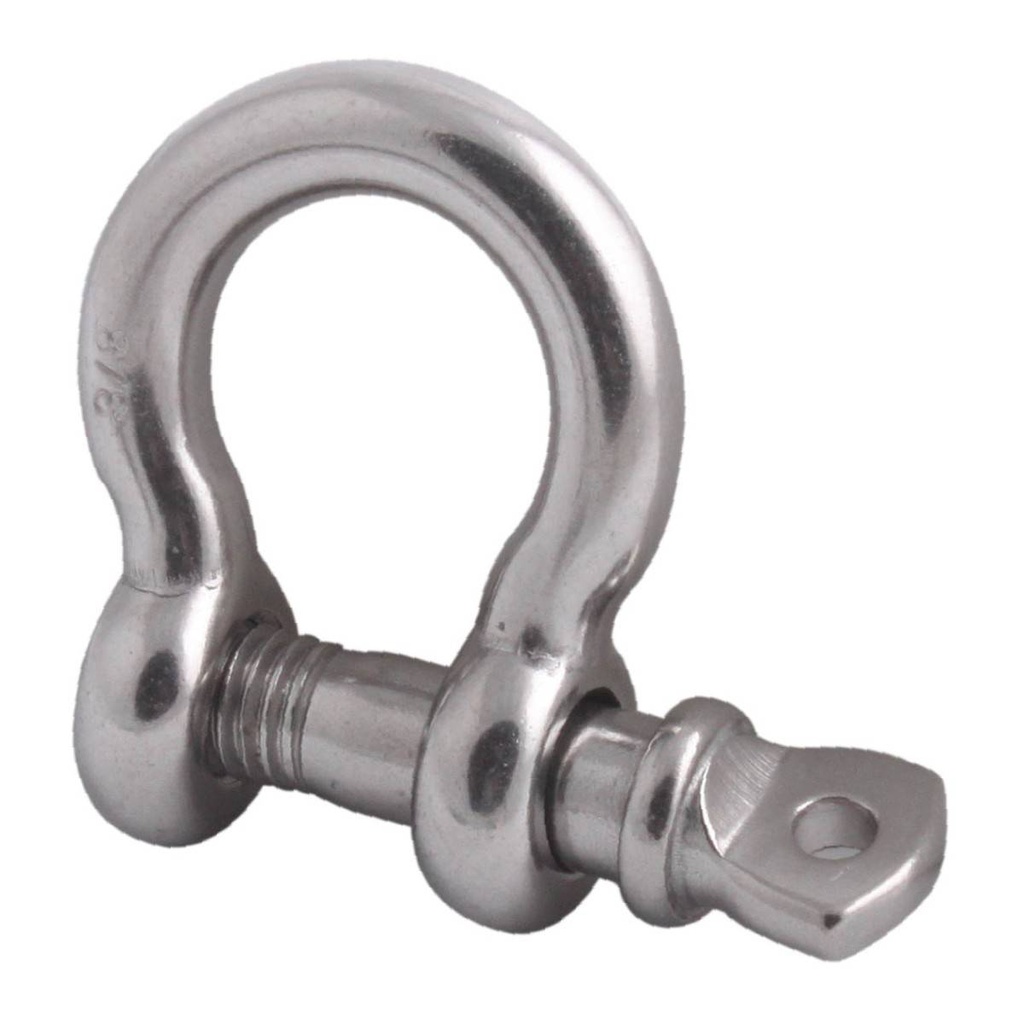 GRILLETE P/CABLE 3/8" ACERO INOX.