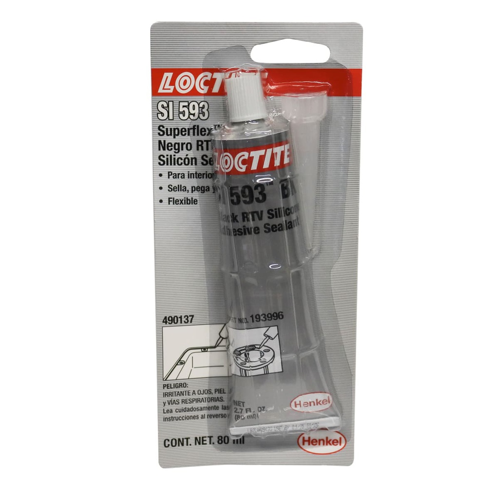 LOCTITE SUPERFLEX SILICON NEGRO RTV SELLADOR ADHESIVO 80 ml