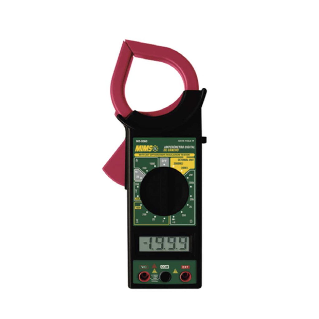 AMPERIMETRO DIGITAL DE GANCHO 1000V