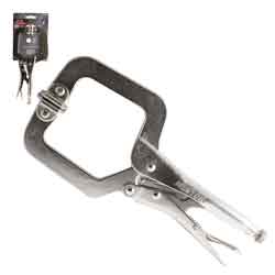 PINZA DE PRESION TIPO C C/MORDAZA AJUSTABLE 9'' (9SP) (CAJA C/6 PZAS - PRECIO X PIEZA)