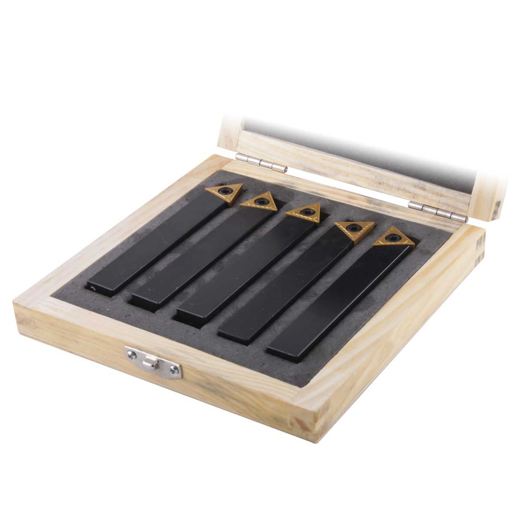 JUEGO DE PORTAINSERTOS ST 5 PZAS. ZANCO 1/2" C/TCMT32.51